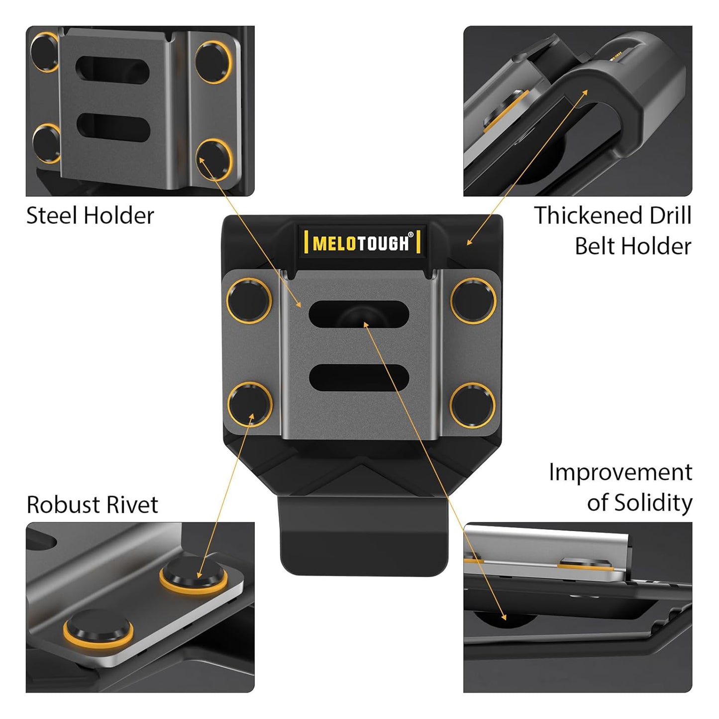 Drill Holder for Tool Belt,Drill Holster,Tape Measure Holder