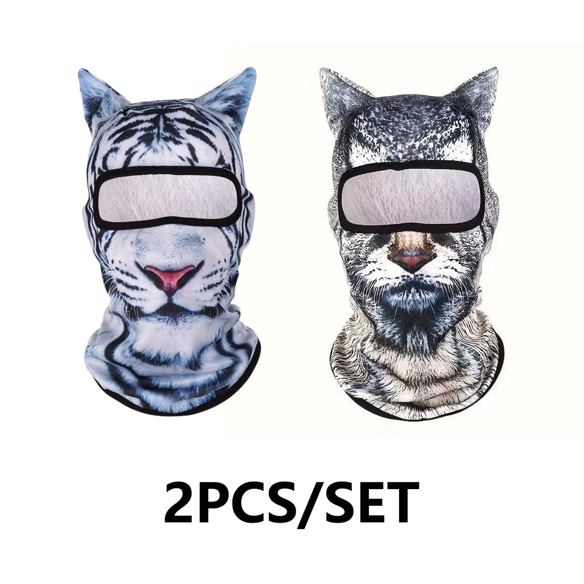 3D Cat Ski Balaclava Sheisty Face Mask with Ears Cute Animal