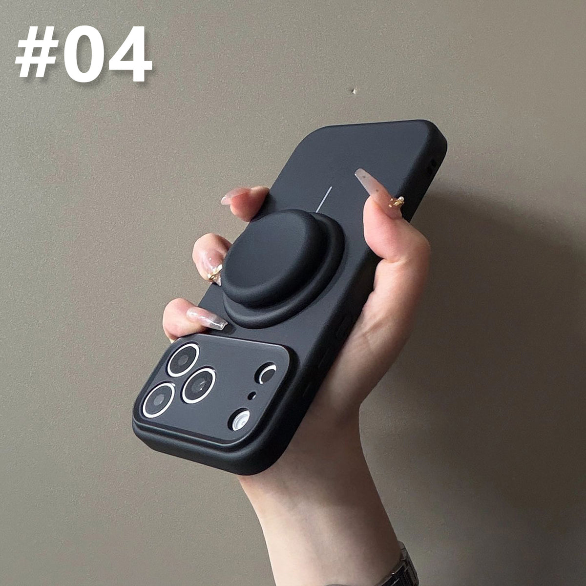 Silicone Case for iPhone with Grip Stand