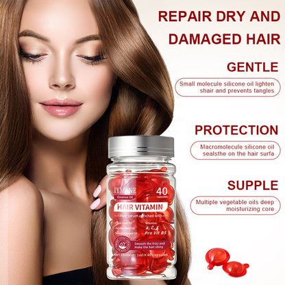 40 Count Moroccan Hair Oil Capsules – Argan & Avocado Serum Hair Vitamins