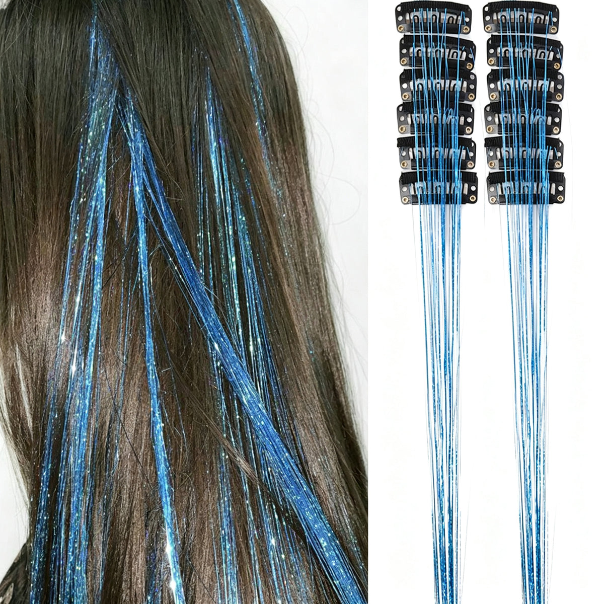 Hair Tinsel Clip in