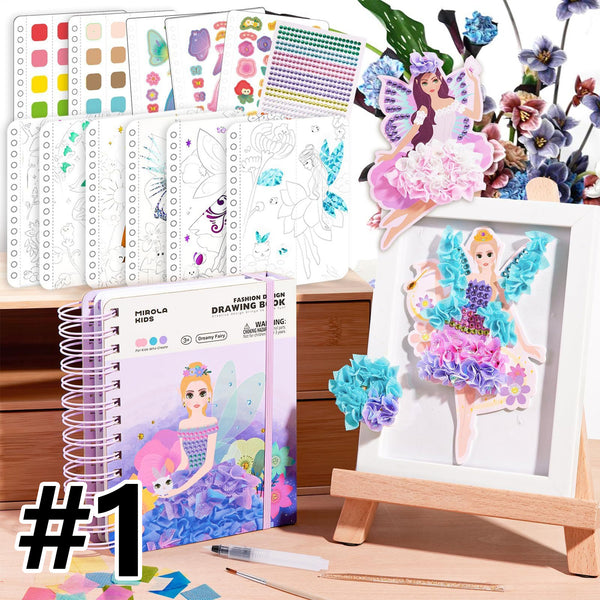 Punch-Art Craft Kit For Kids Aged 4–8-Princess-Themed DIY Toy For Kids