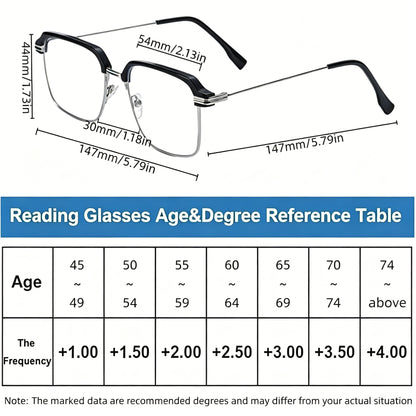 Photochromic Smart Zoom Reading Glasses Anti-Blue with UV Protection