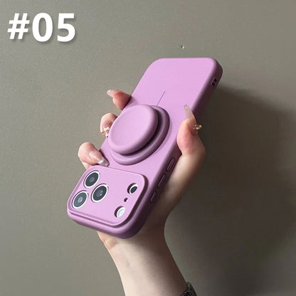 Silicone Case for iPhone with Grip Stand