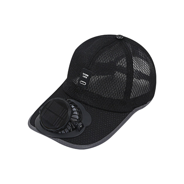 Solar Rechargeable Fan Cap – 3-Speed Hands-Free Cooling Hat with USB Charging for Outdoor Use