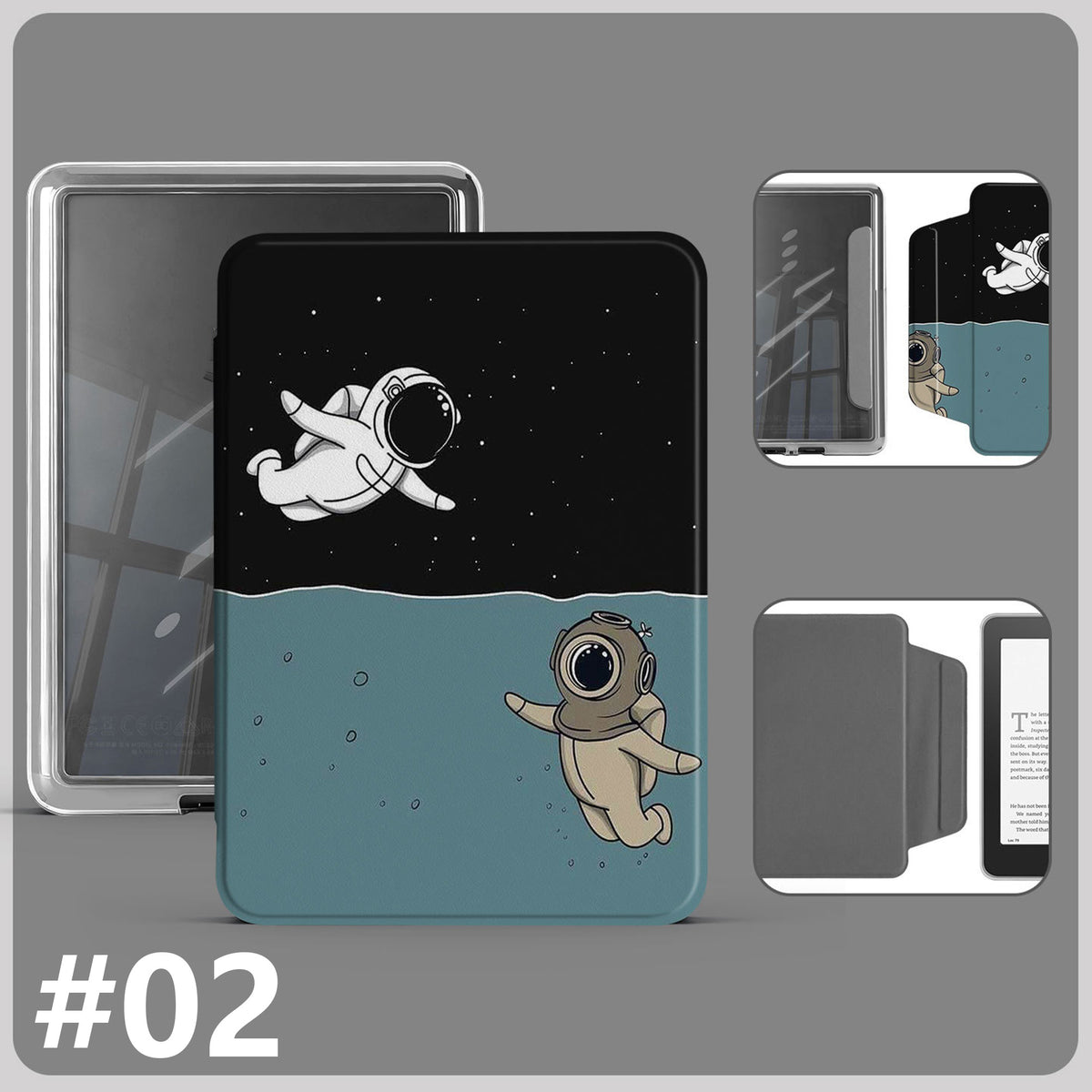Magnetic Detachable Protective Case for Kindle