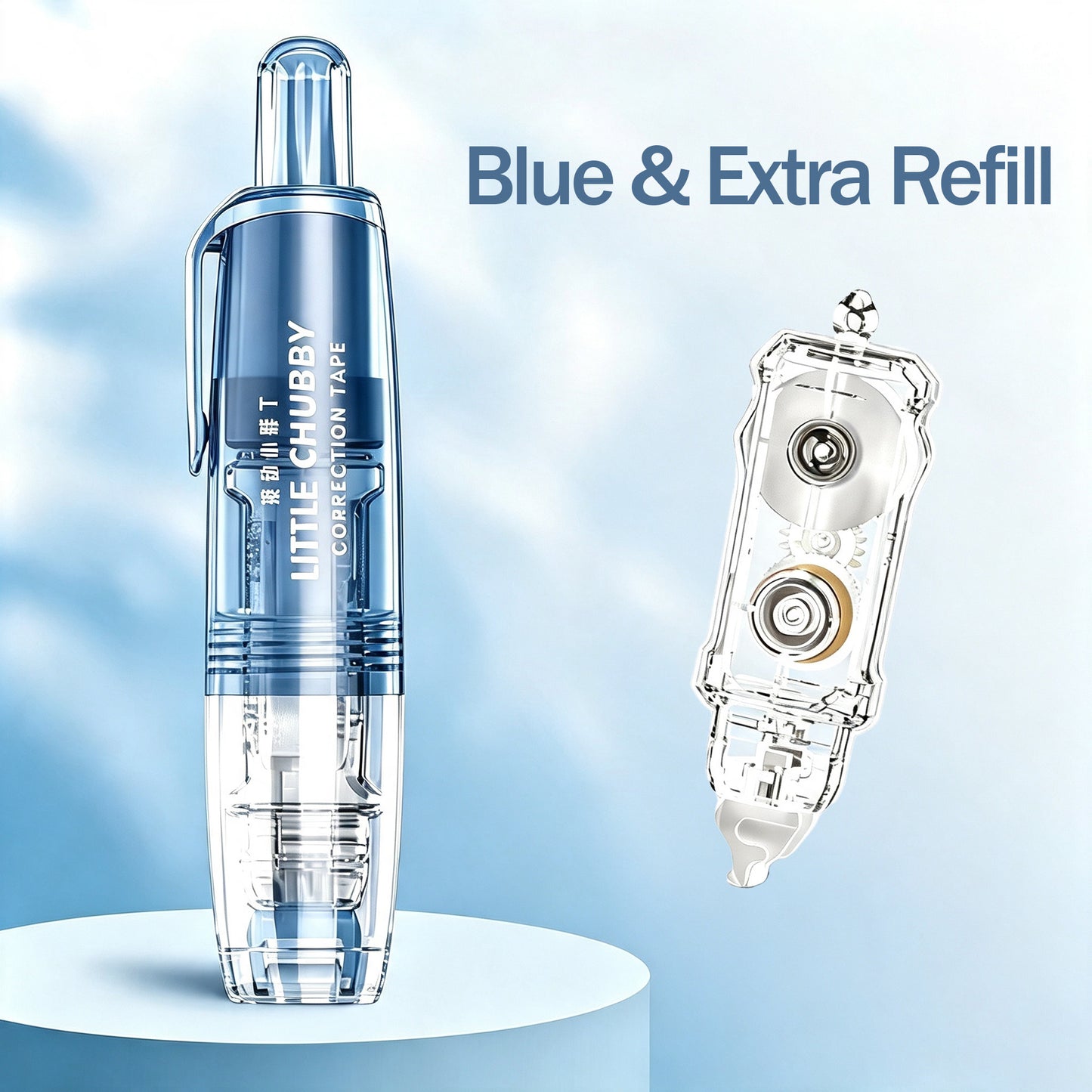 Retractable Correction Tape with Refill for Office Supplies