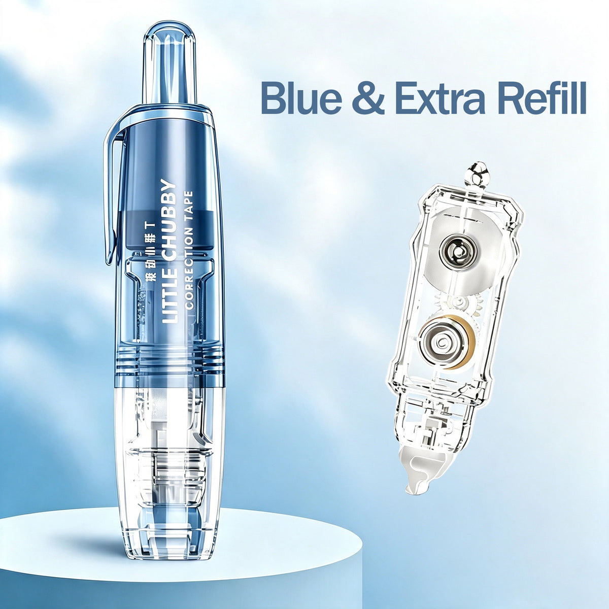 Retractable Correction Tape with Refill for Office Supplies