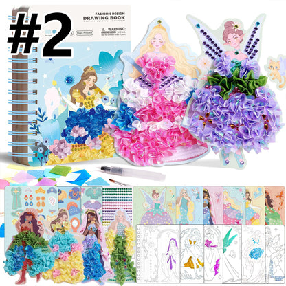Punch-Art Craft Kit For Kids Aged 4–8-Princess-Themed DIY Toy For Kids