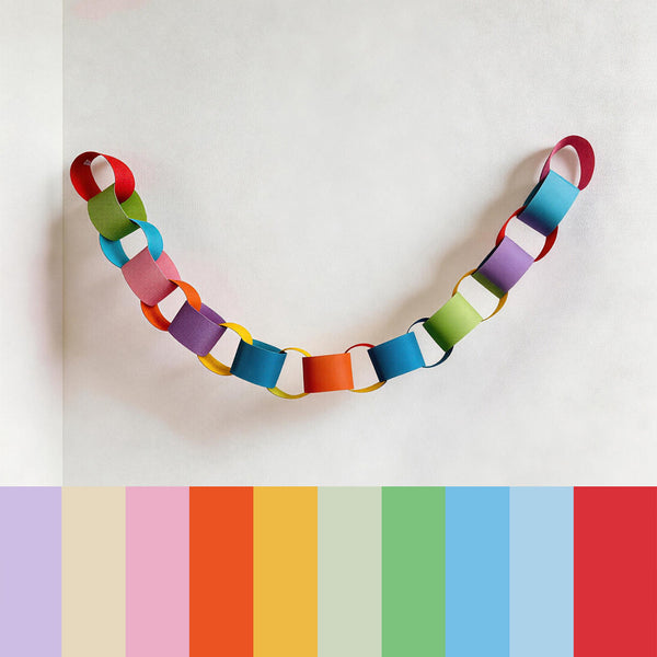 Paper Chains Garland Bright Paper Strips