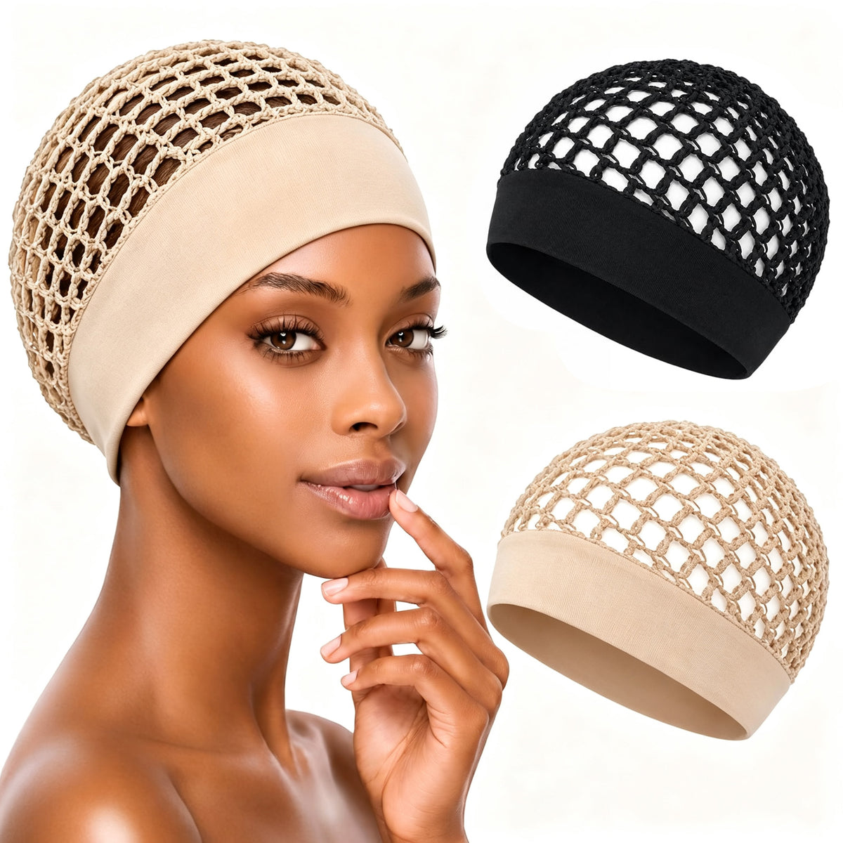 2Pcs Ultra-Wide Soft Band Crochet Hair Wrap