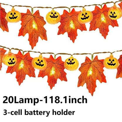 Pumpkin decorative light small colorful light atmosphere light string
