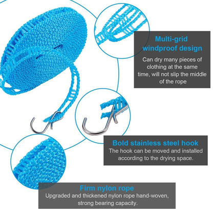 Portable Windproof Clothesline for Travel, Camping & Outdoor Adventures