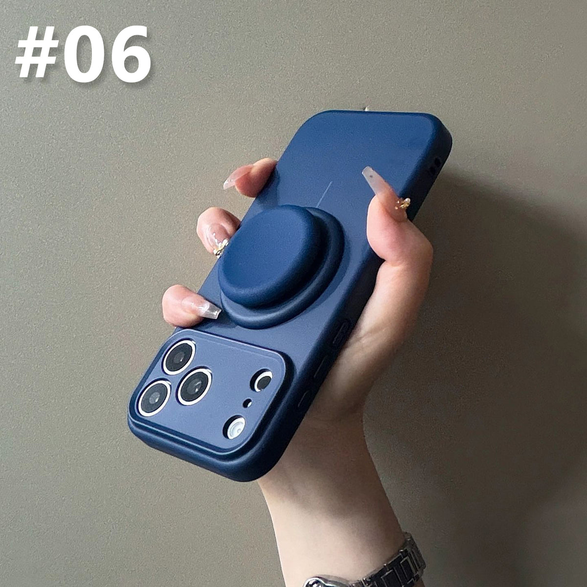 Silicone Case for iPhone with Grip Stand