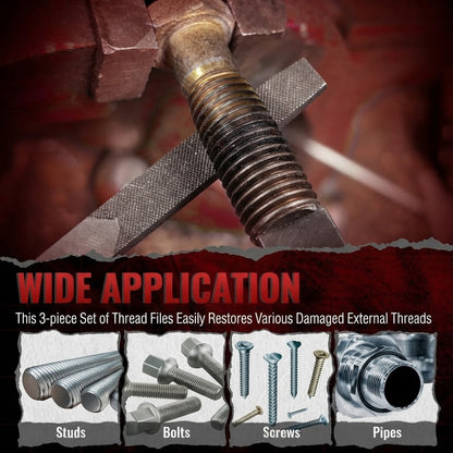 Thread Restorer File Metric/SAE Thread Repair Tool for UNF/UNC