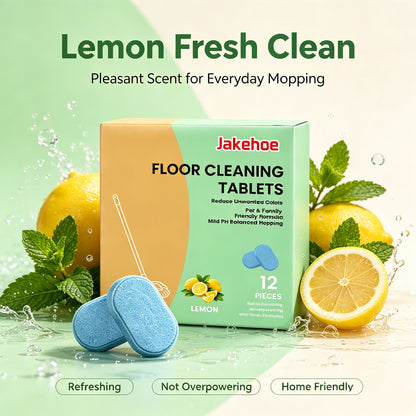 12 Counts Floor Cleaning Tablets for Wood/Tile/Vinyl/Marble, Pet Friendly