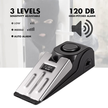120dB Door Stop Alarm – Portable Anti-Theft Security for Home, Apartment & Travel Use