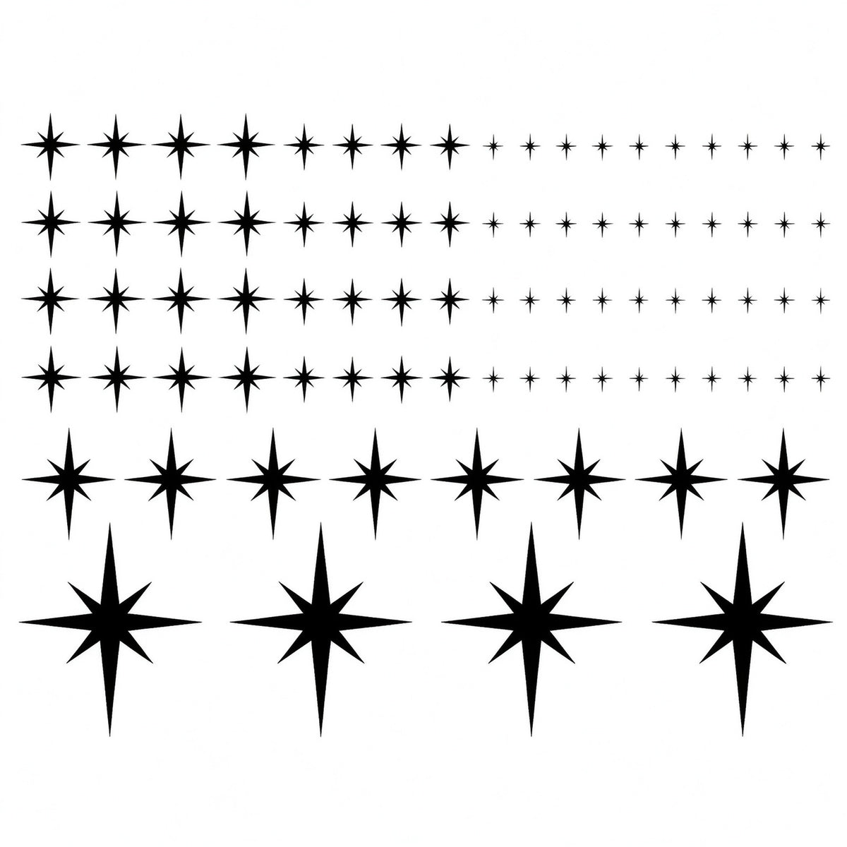 Star 3D Acrylic Decals