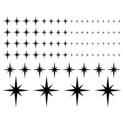 Star 3D Acrylic Decals