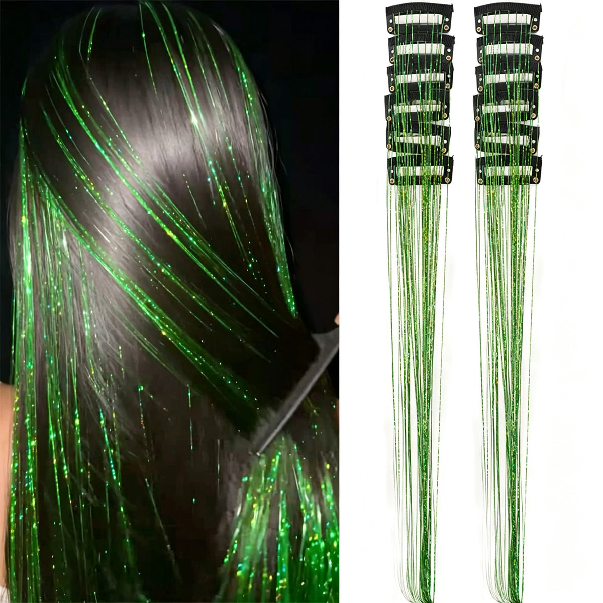 Hair Tinsel Clip in