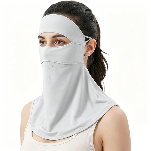UPF 50+ Women Full Face Mask – Anti-UV Breathable Sun Protection Face Cover for Outdoor Sports