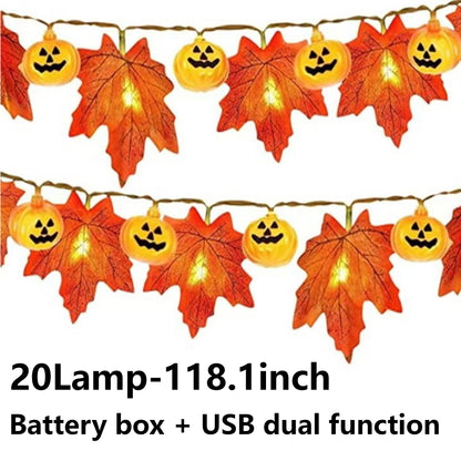 Pumpkin decorative light small colorful light atmosphere light string