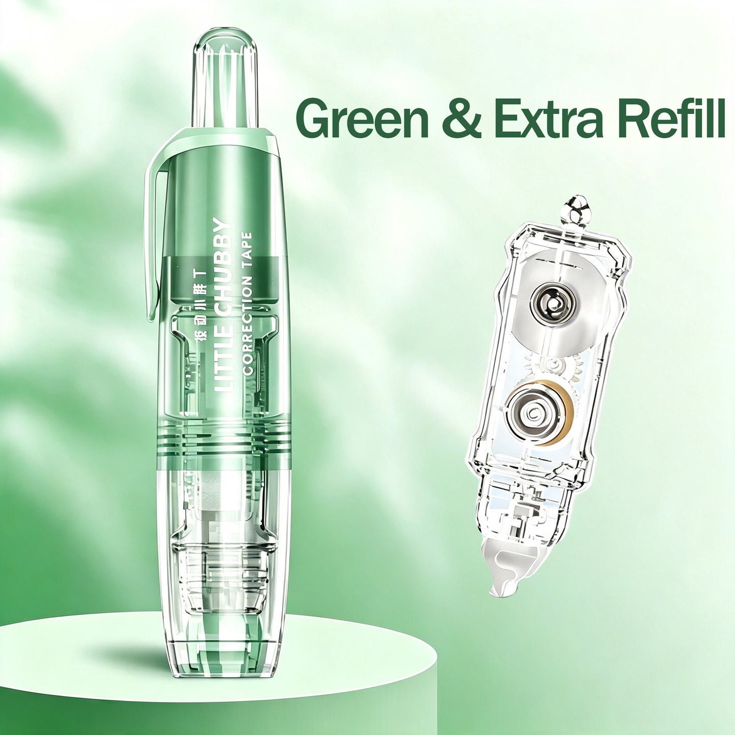 Retractable Correction Tape with Refill for Office Supplies