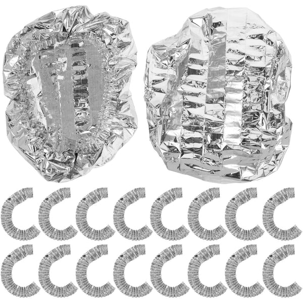 20 Pcs Reusable Aluminum Foil Food Covers – Heat-Insulating, Freshness-Preserving Lids for Meal Prep & Baking