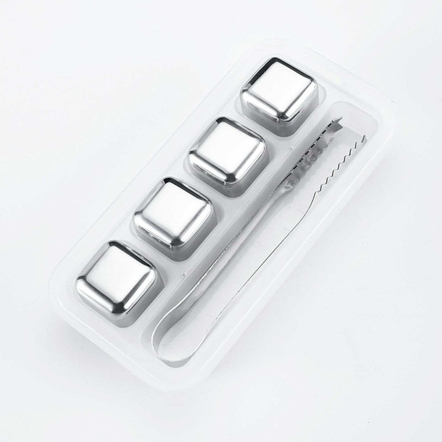 Whiskey Stones Gift Set – Stainless Steel Reusable Whiskey Chilling Rocks for Drinks & Cocktails