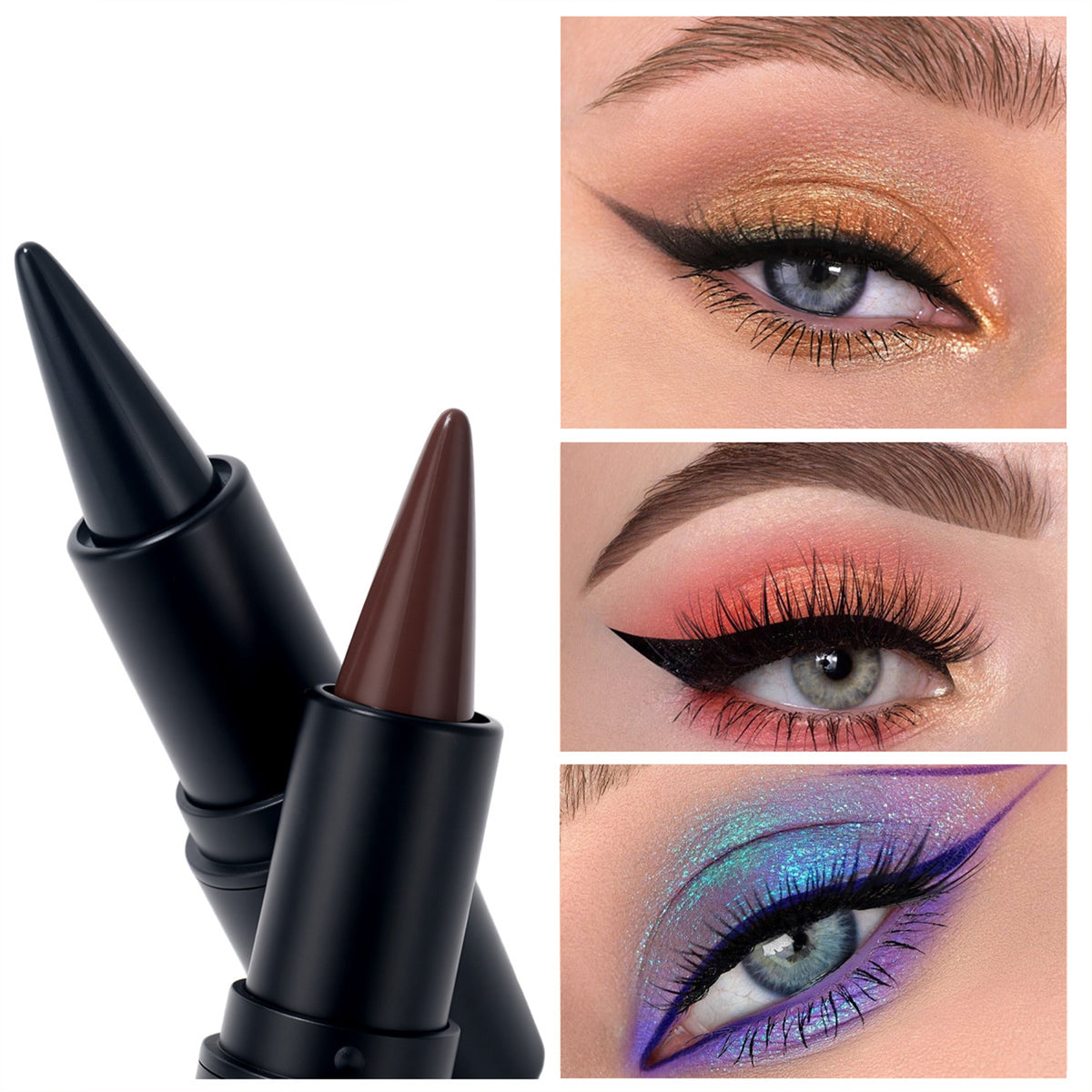 Black Gel Eyeliner Pencil Waterproof Smudge Proof