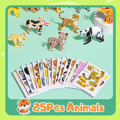 3D Cartoon Puzzle for Kids Educational Montessori Toys