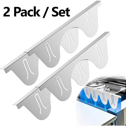 2 Pack / Set Stainless Steel Stove Gap Cover Set