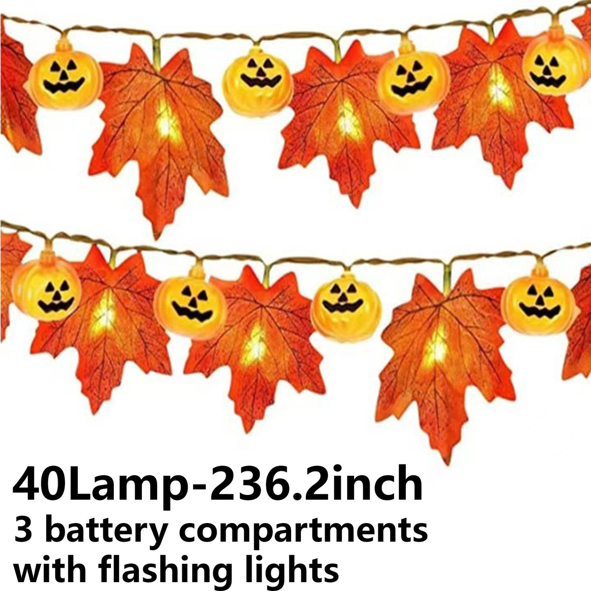 Pumpkin decorative light small colorful light atmosphere light string