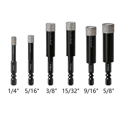 Diamond Drill Bits Set for Ceramic, Tile, Glass, Granite, Marble