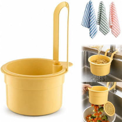 Hanging Sink Drain Basket for Kitchen Faucet Food Catcher