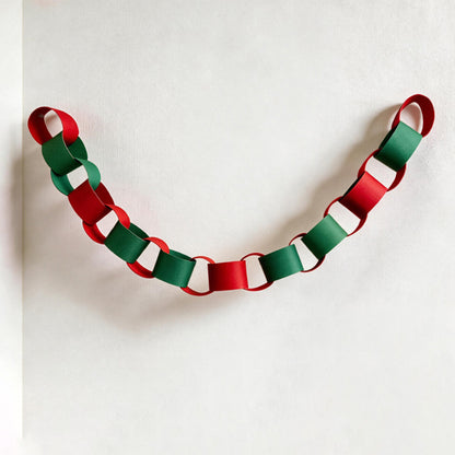 Paper Chains Garland Bright Paper Strips