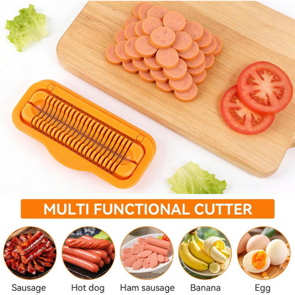 Stainless Steel Hot Dog Slicer – Sausage Cutter Kitchen Tool for Grilling, Camping & BBQ