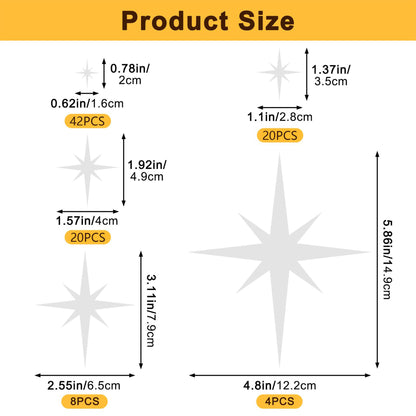 Star 3D Acrylic Decals