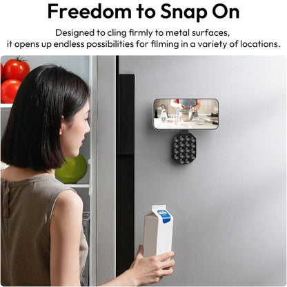 3-in-1 Suction Magnetic Phone Holder for MagSafe with Carabiner Clip