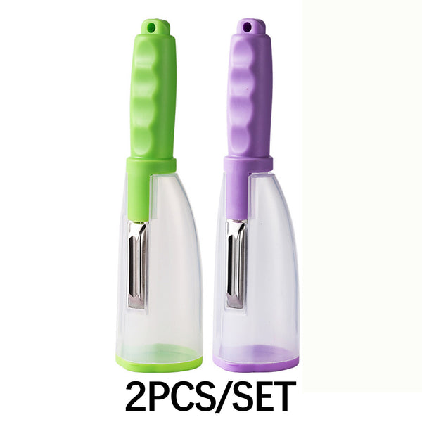 Vegetable Peeler Fruit Peeler with Container Stainless