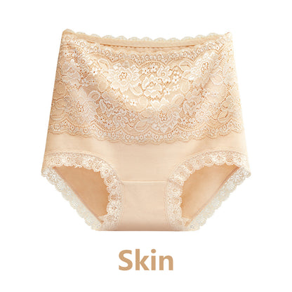 High Waisted Cotton Underwear Soft Lace Panties