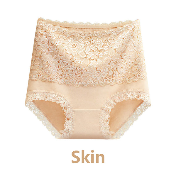 High Waisted Cotton Underwear Soft Lace Panties