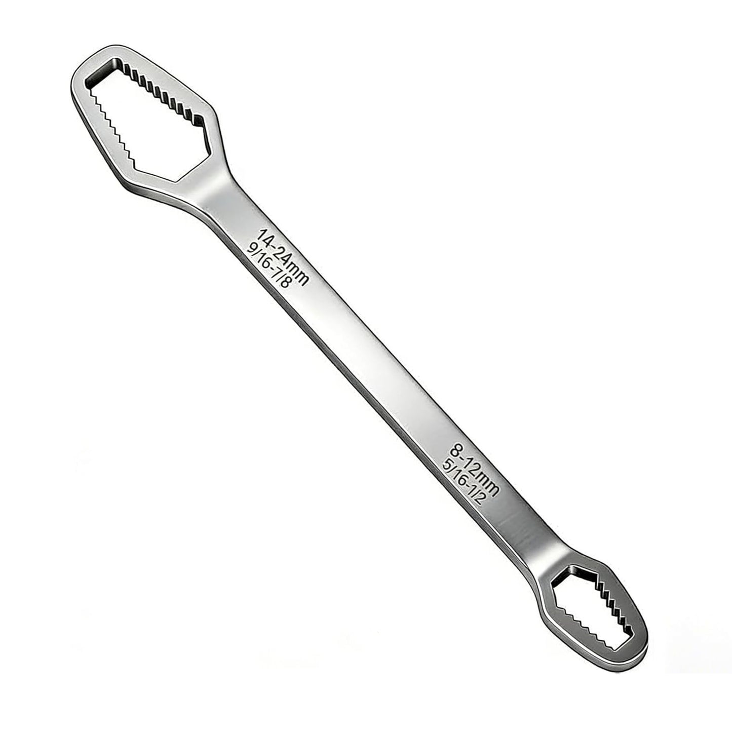 Universal Double Ended Wrench – Self-Adjusting Multi-Size Spanner for Nuts & Bolts