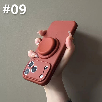 Silicone Case for iPhone with Grip Stand