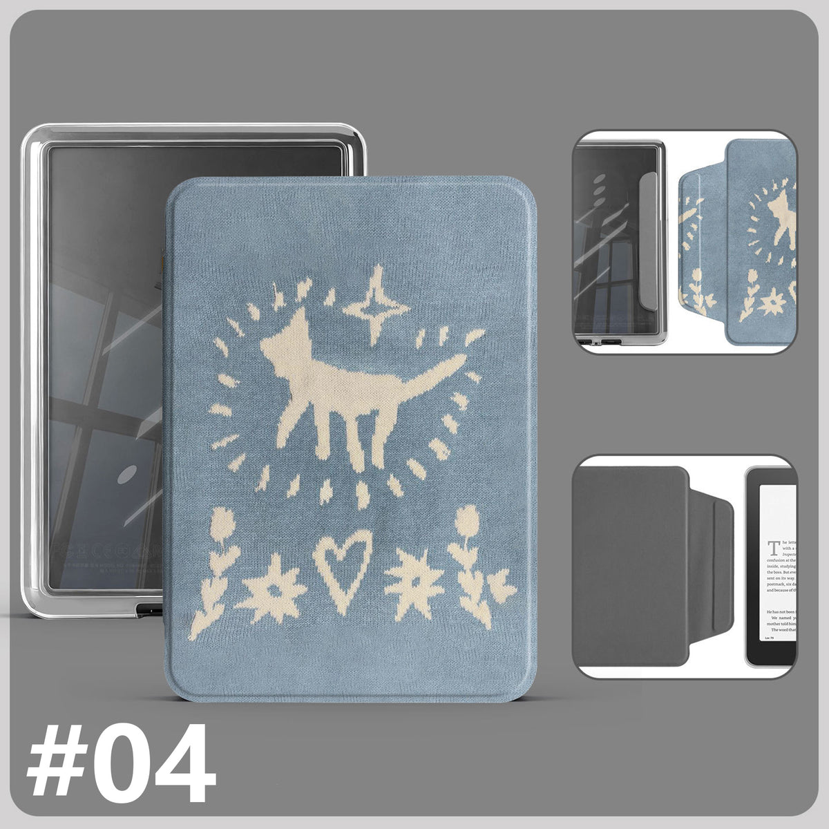 Magnetic Detachable Protective Case for Kindle