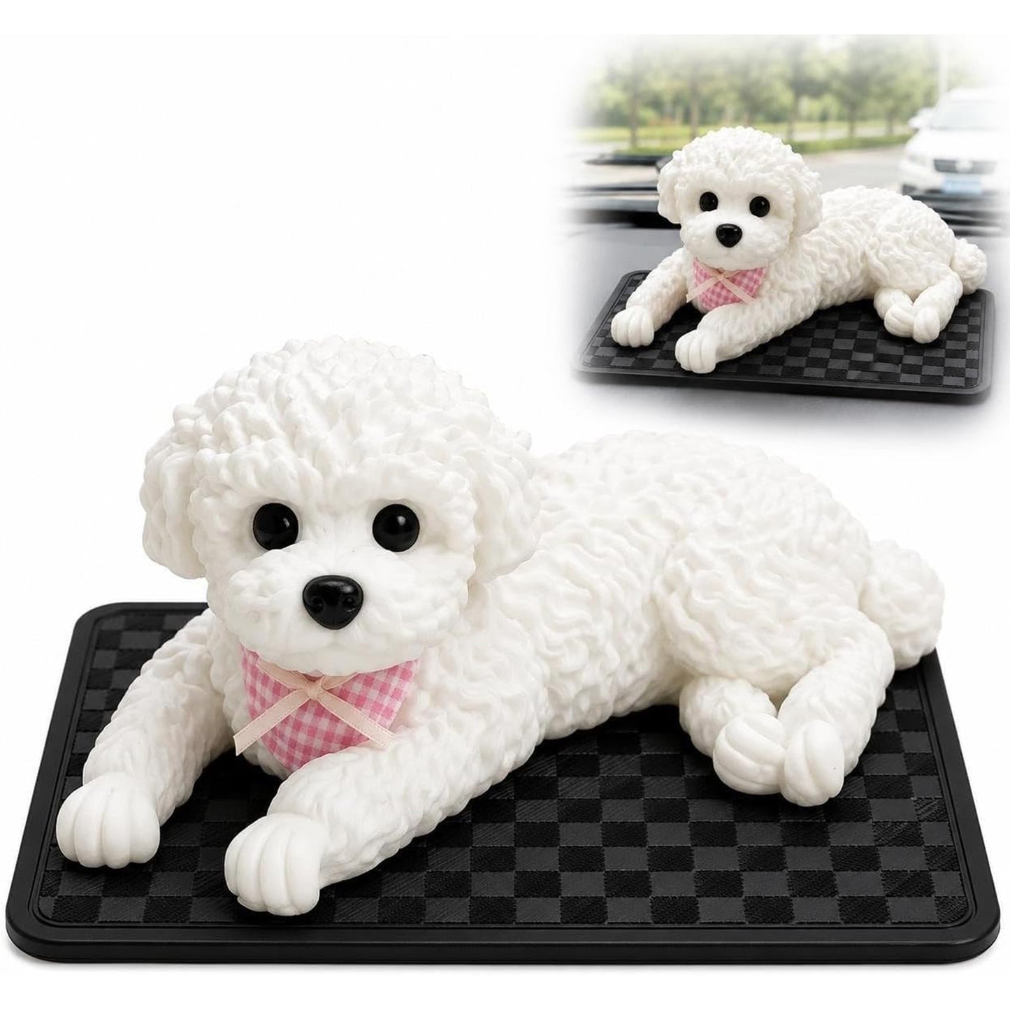 Silicone Dog Dashboard Decor with Anti-Slip Mat
