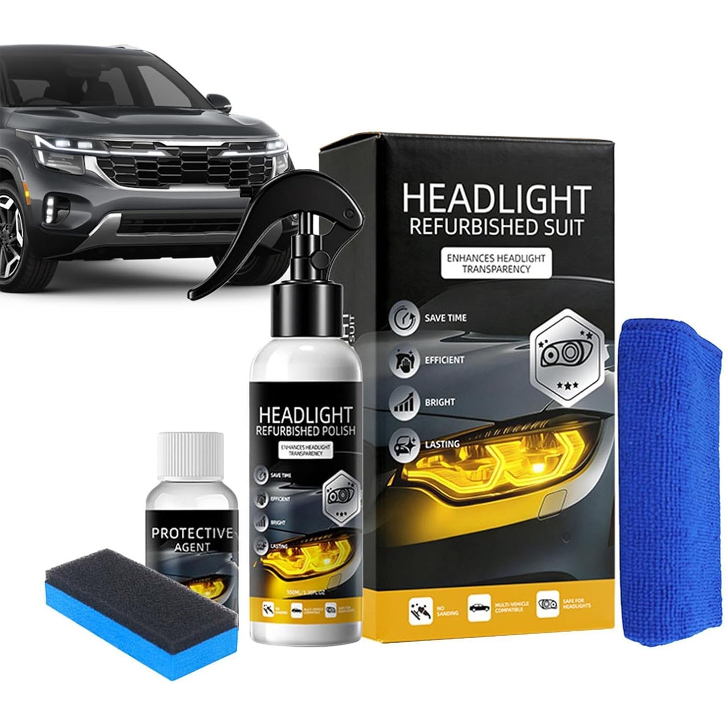 Car Headlamp Repair Spray Set for Vehicle Truck Automotive RV