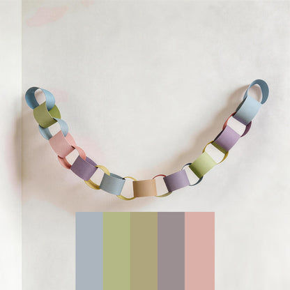 Paper Chains Garland Bright Paper Strips