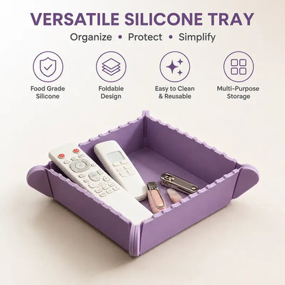 Foldable Magnetic Silicone Trivet & Pot Holder, Kitchen Heat Resistant Mat