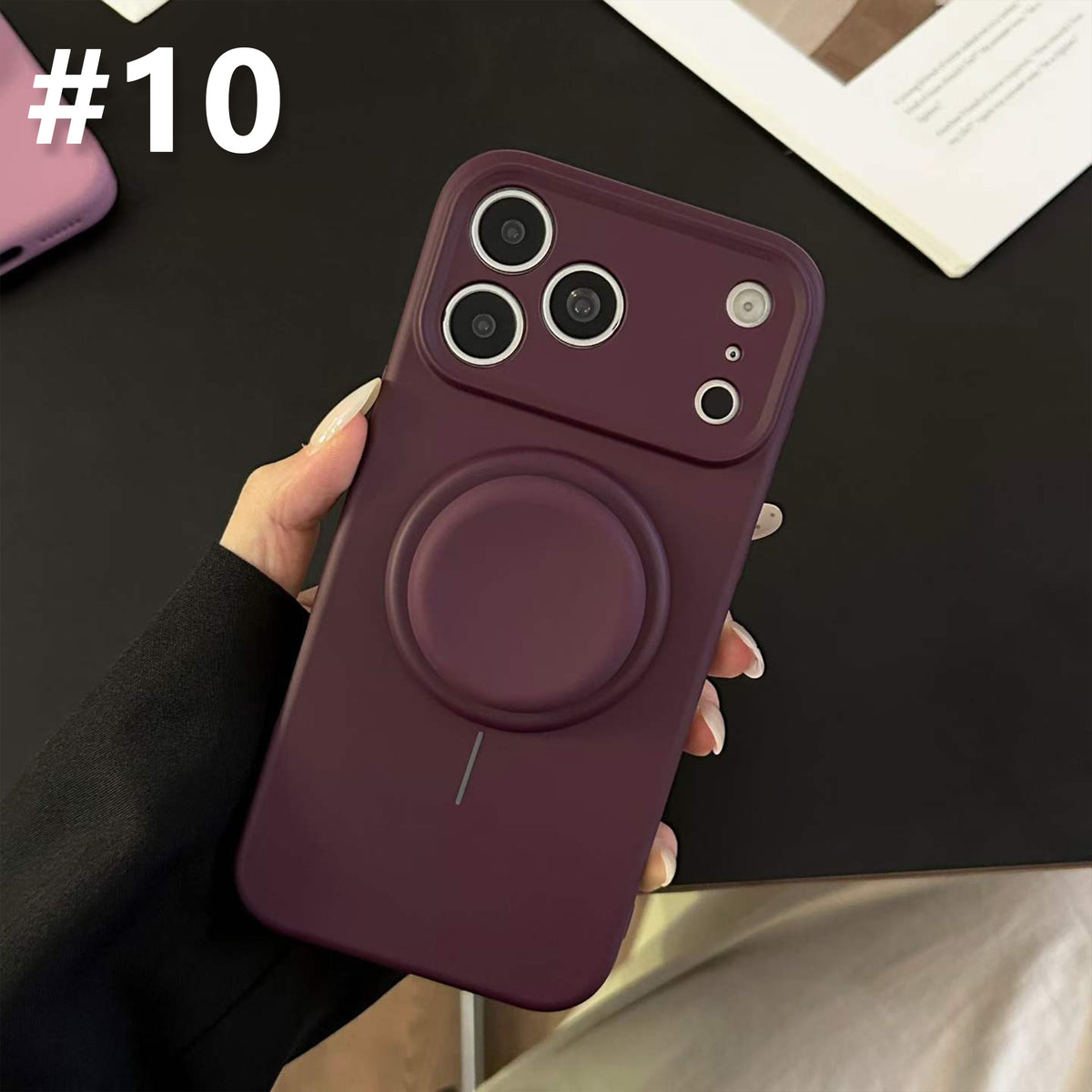 Silicone Case for iPhone with Grip Stand